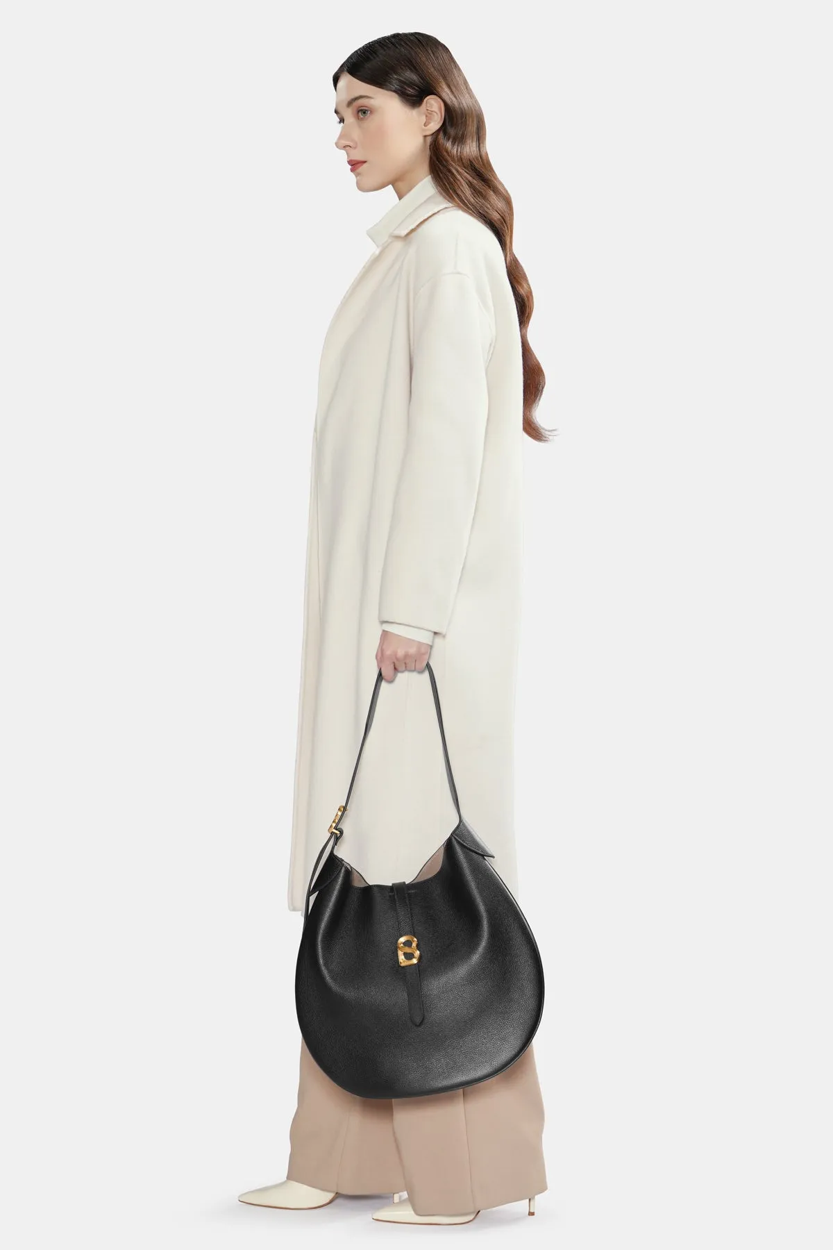 Halo Hobo Bag - Black