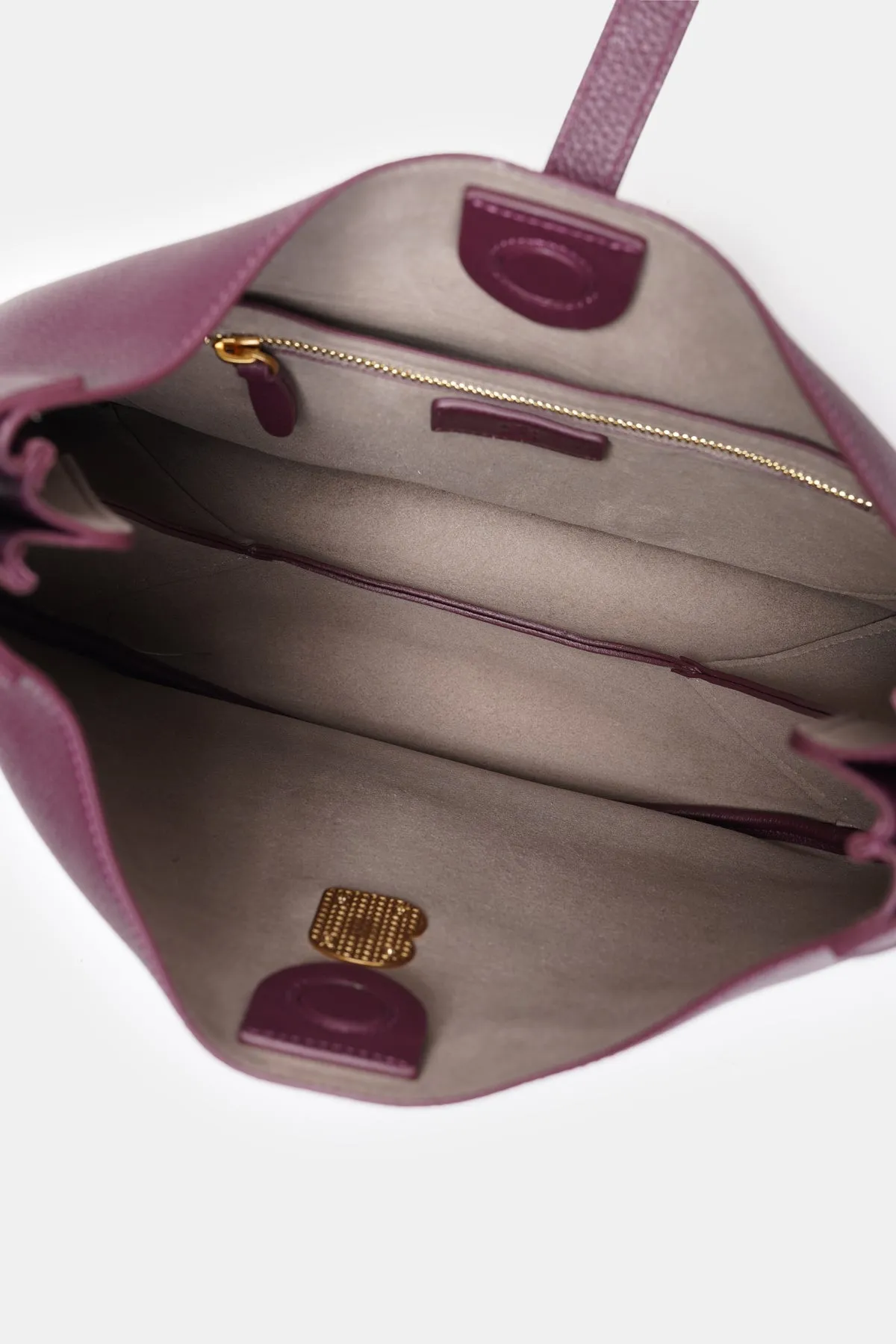 Halo Hobo Bag - Burgundy