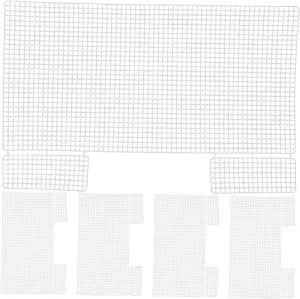 HANABASS 5pcs Sheets Plastic Mesh Sheets for DIY Embroidery Crochet Projects and Crafting Sturdy Material for Bag Making and Creative Design for Adults