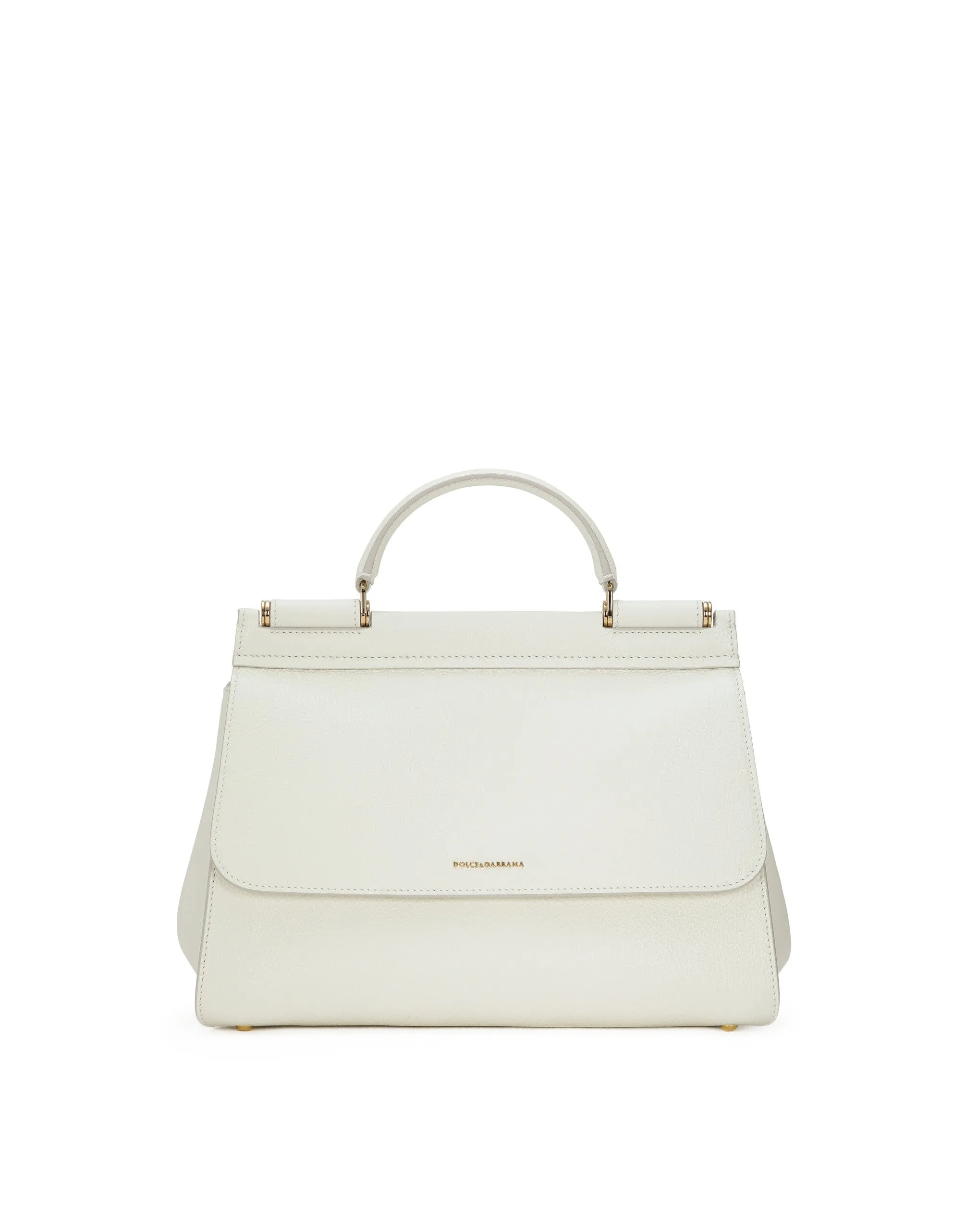 Handbag in drummed calf leather
