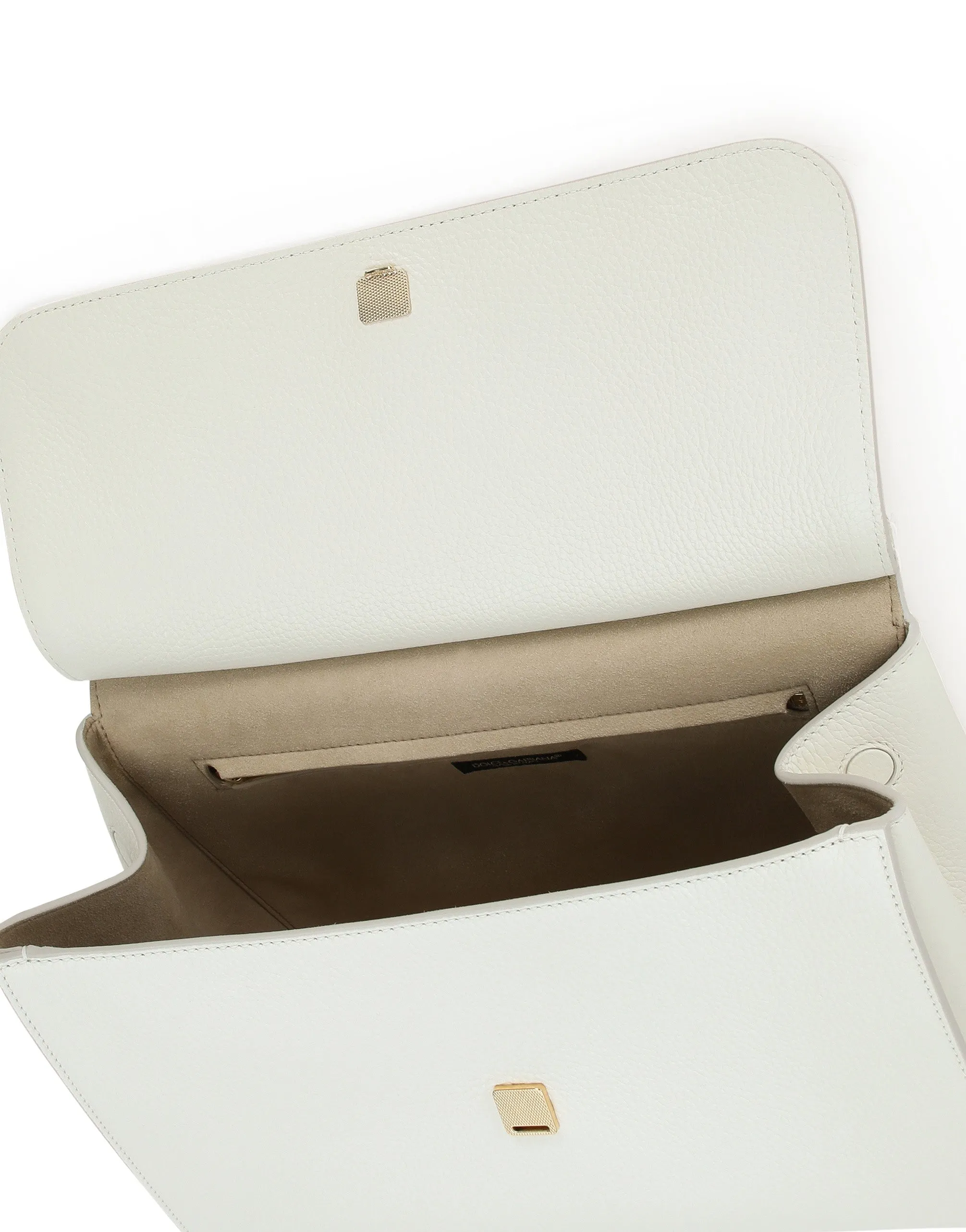 Handbag in drummed calf leather