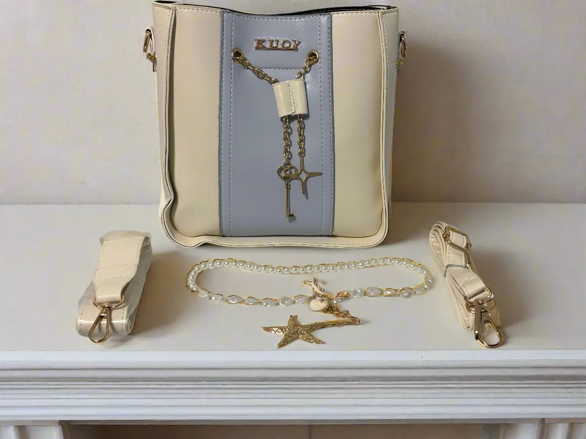 Handbag with Shoulder Strap | 3 Compartment | Boho | Bohemian | Stylish | Trendy | House Of Jax Studio