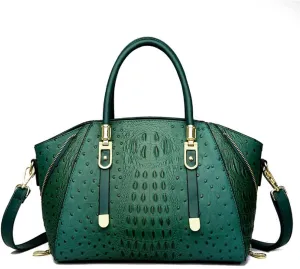 Handbags and Purses for Women PU Leather Shoulder Bag Crocodile Pattern Top-Handle Satchel Fashion Ladies Tote