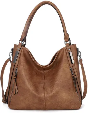 Handbags and Purses for Women PU Leather Top Handle Satchel Large Shoulder Bag Fashion Ladies Tote