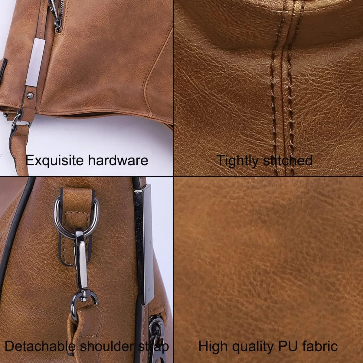 Handbags and Purses for Women PU Leather Top Handle Satchel Large Shoulder Bag Fashion Ladies Tote(Blue)