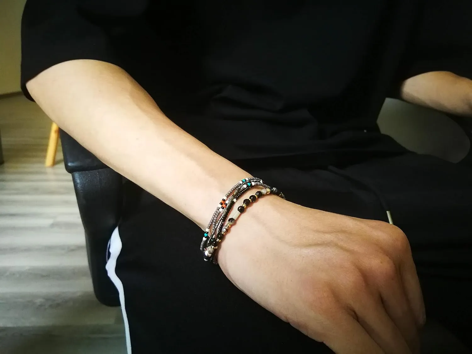 Handmade Adjustable Wrap Bracelet Bohemian String Braided Beads Anklets Gifts for Women