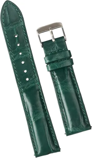 Handmade AIIi-gator Watch Band Men Quick Release Croc Premium Leather Watch Strap Replacement Silver Buckles Bespoke 18mm 19mm 20mm 21mm 22mm 24mm