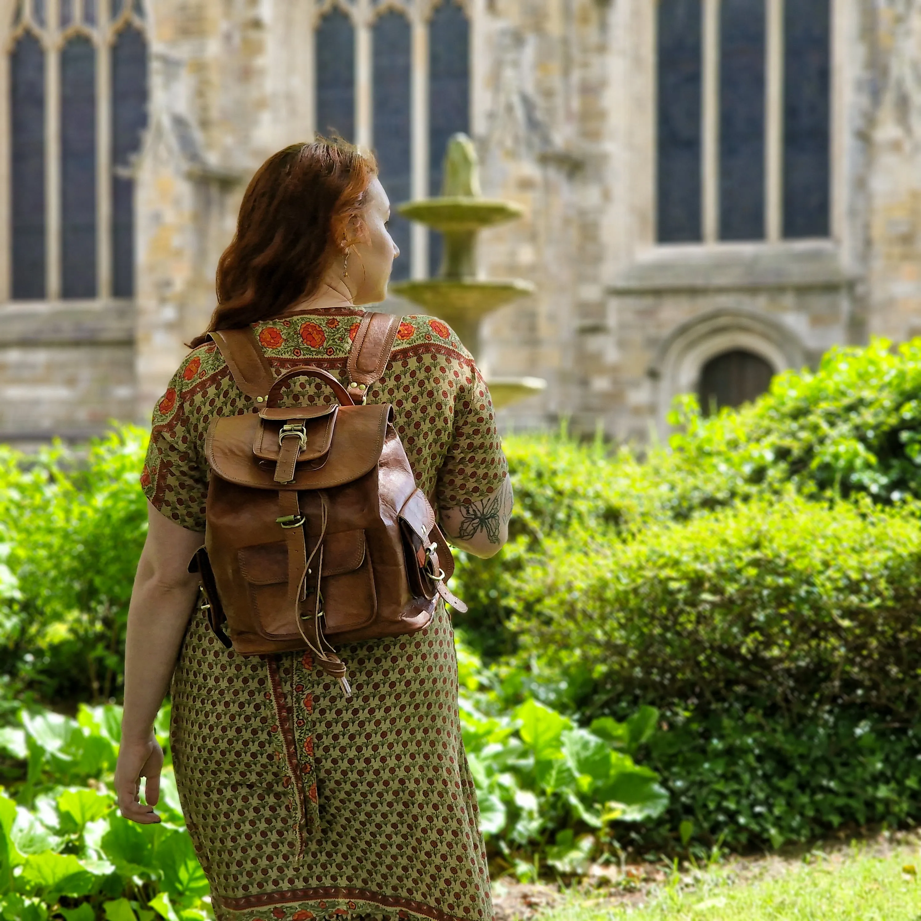 Handmade Leather Backpack - Small