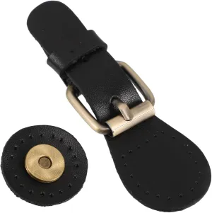 Handmade Leather Buckle Toggle Buttons Bag Decoration Buckle Buckles for Sewing Coat Belt Buckle