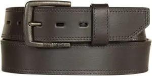 Harley-Davidson Men's Ergonomic Comfort Genuine Leather Belt - Solid Brown