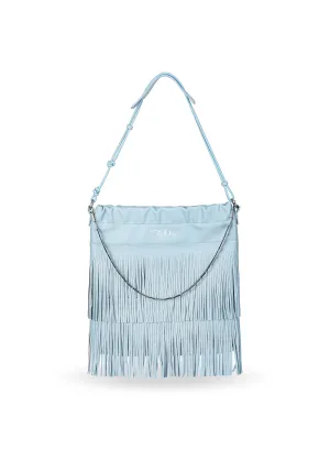 Harper Leather Bag, Baby Blue by Bob Oré