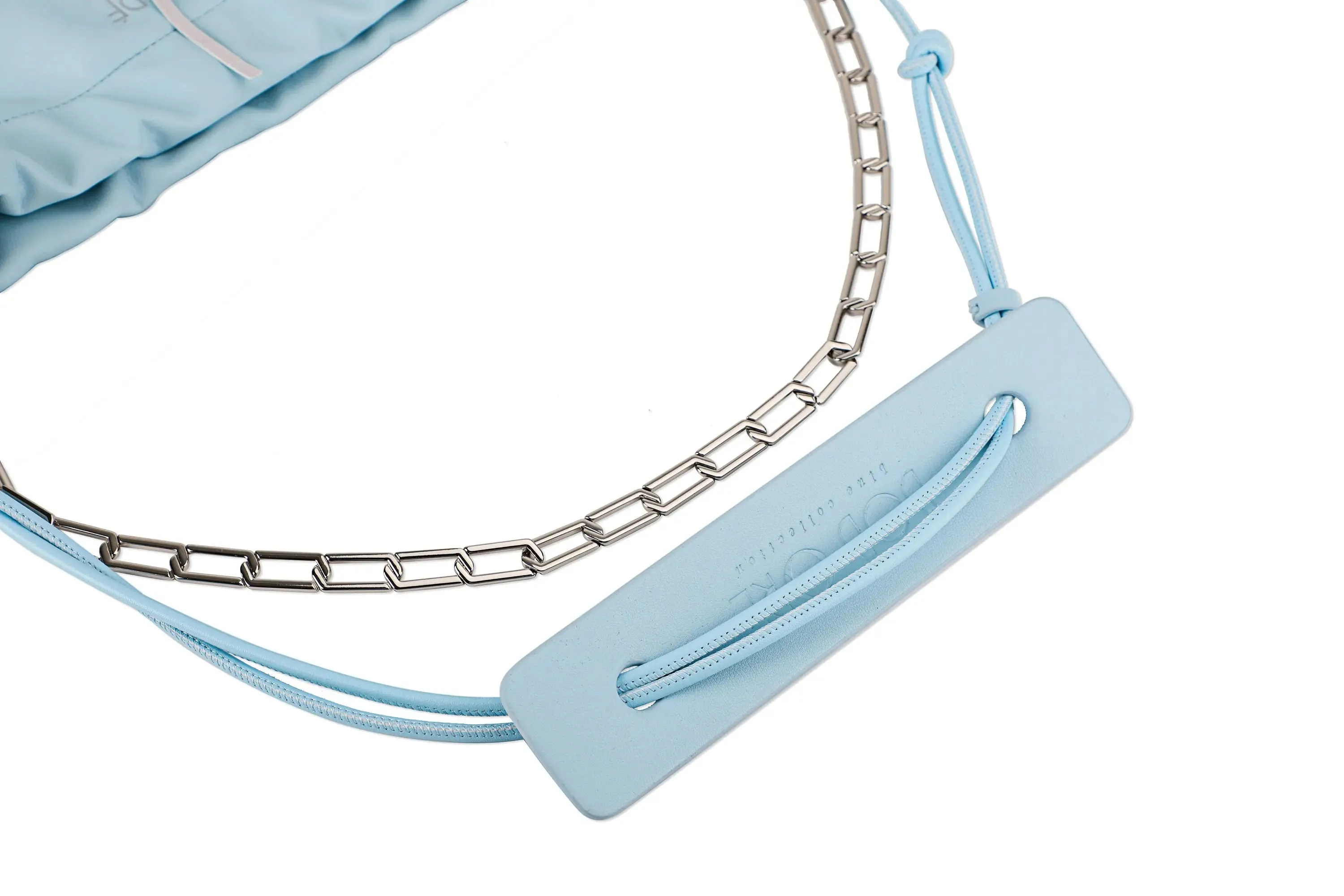 Harper Leather Bag, Baby Blue by Bob Oré