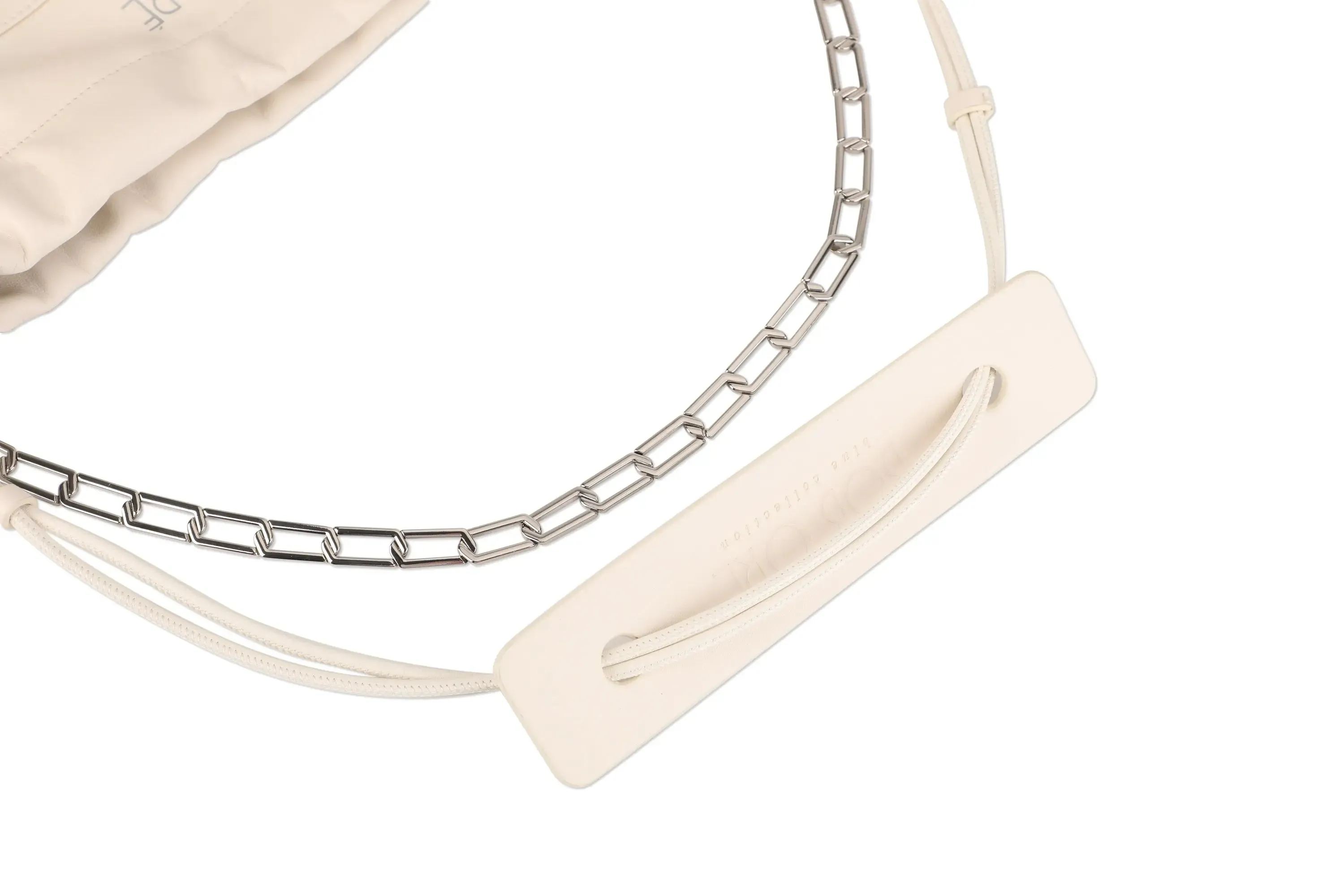 Harper Leather Bag, Off-White by Bob Oré