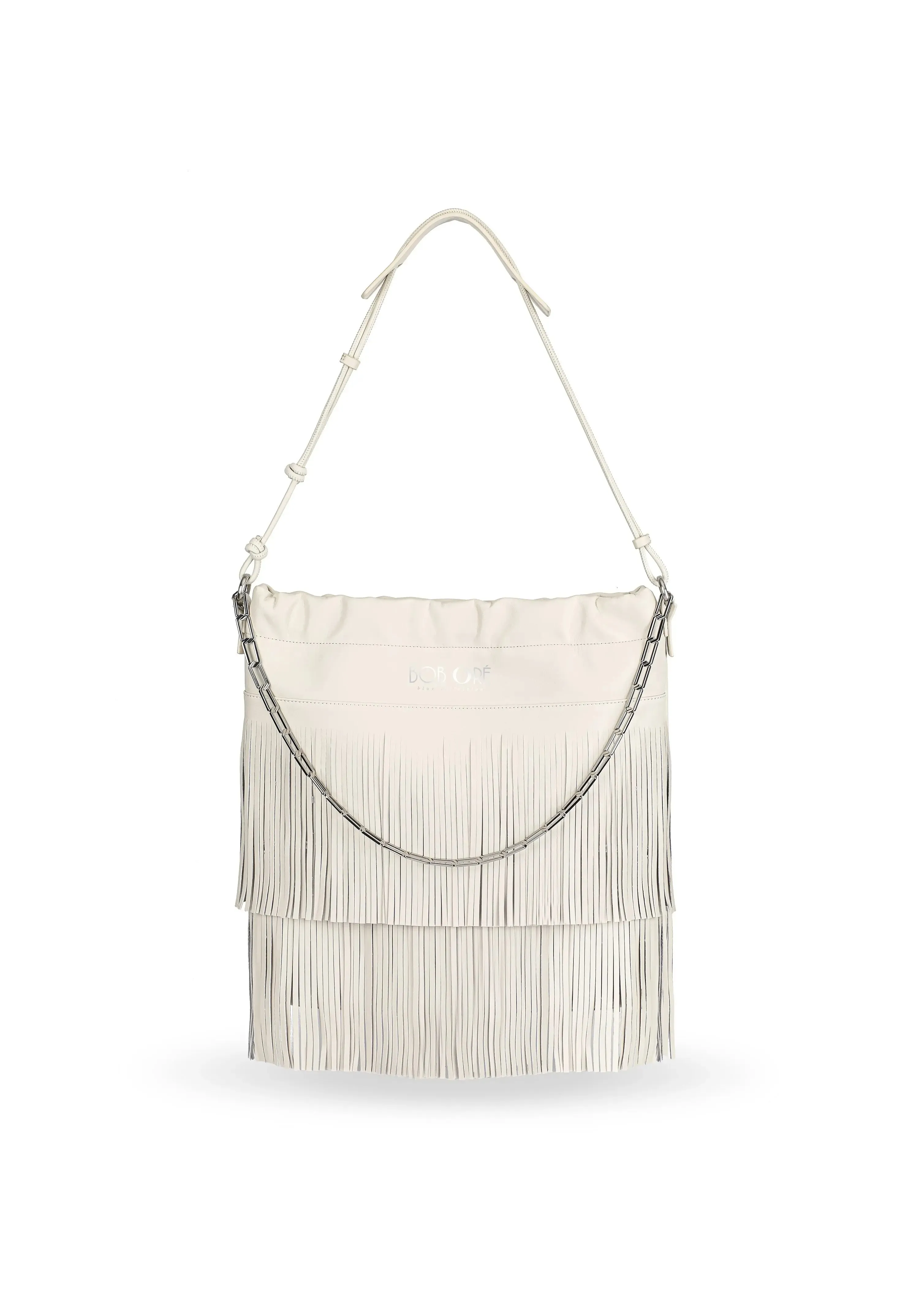 Harper Leather Bag, Off-White by Bob Oré