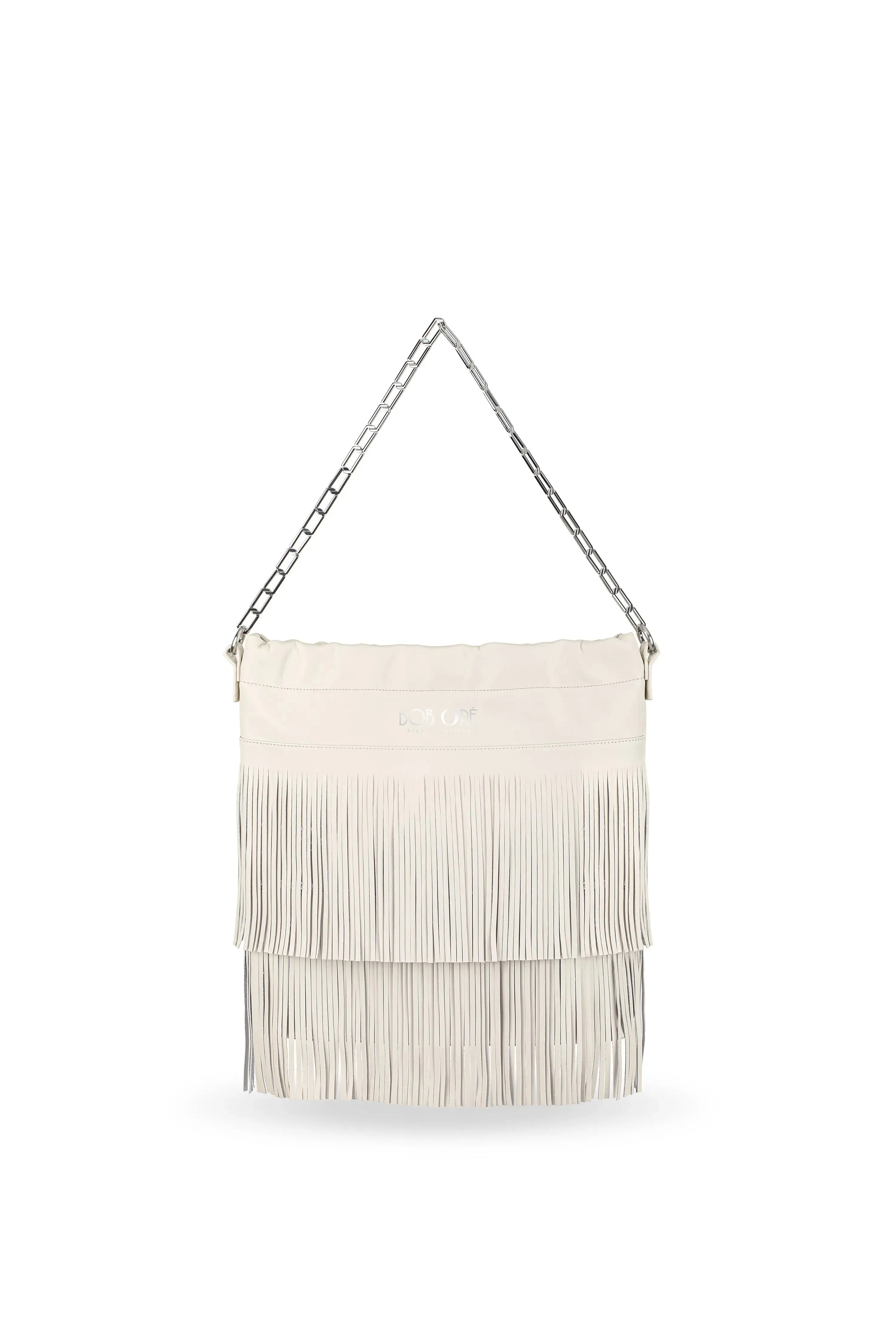 Harper Leather Bag, Off-White by Bob Oré