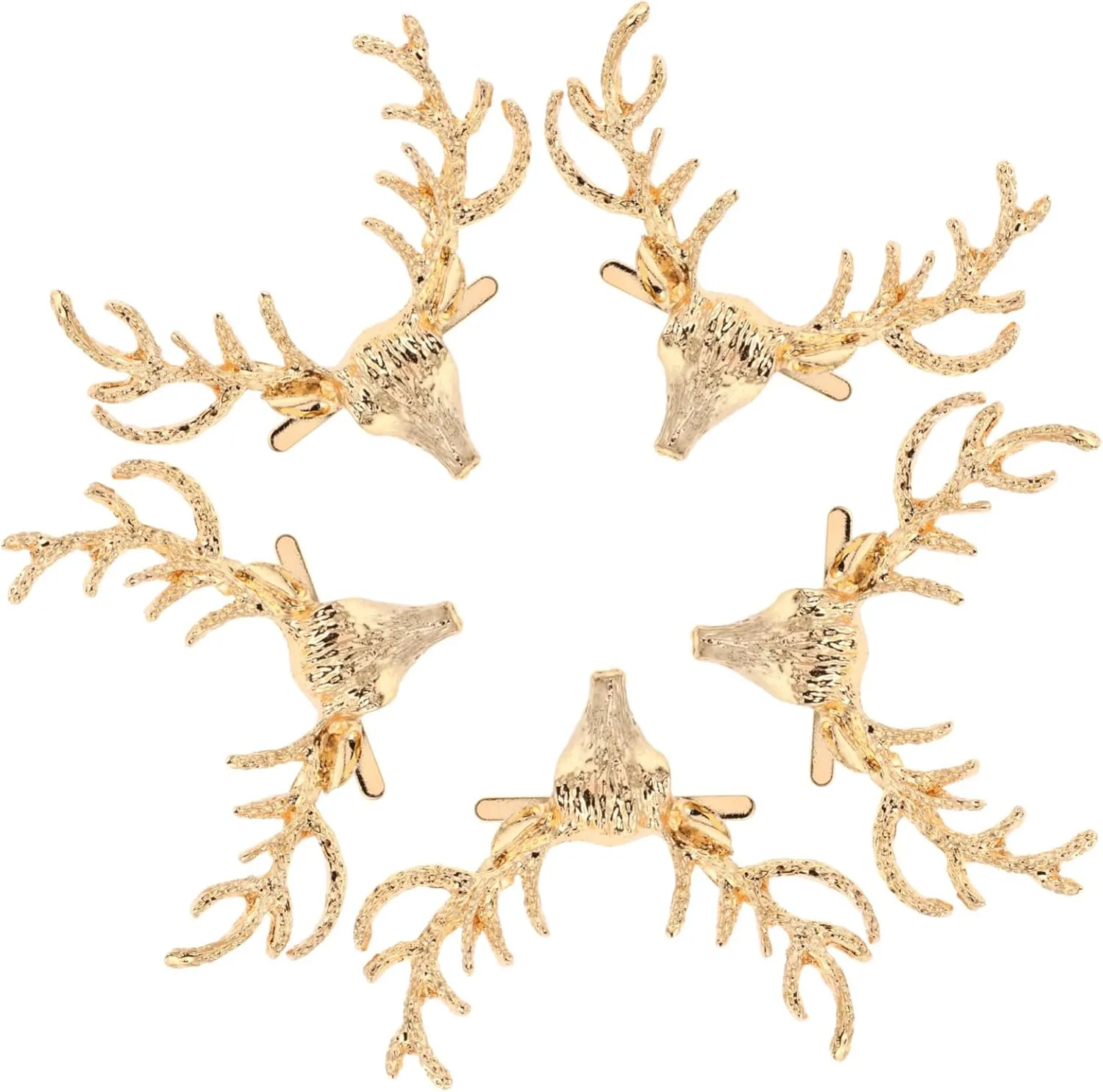 HAWILLOSCH 5Pcs Elegant Deer Bag Clips Stylish Bag Accessories for Projects Beautiful Fawn Buckles for Fashionable Bags for Friends