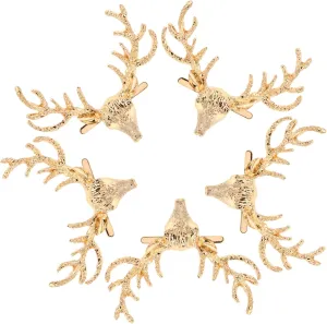 HAWILLOSCH 5Pcs Elegant Deer Bag Clips Stylish Bag Accessories for Projects Beautiful Fawn Buckles for Fashionable Bags for Friends