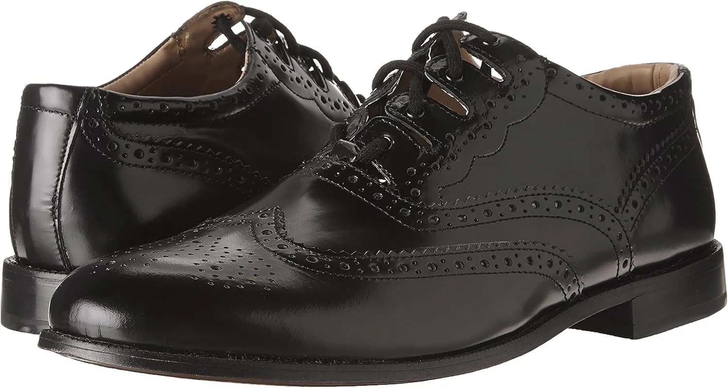 Highlander Leather Ghillie Brogue Kilt Shoes: Traditional Scottish Piper & Highland Wedding Shoes with Extra Long Laces & Tassels - UK Sizes