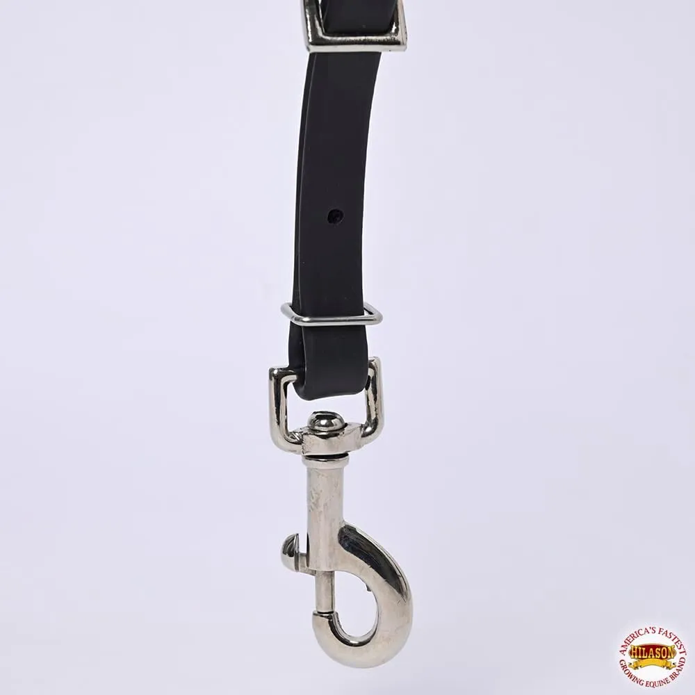 HILASON Western Horse Headstall Breast Collar Split Rein Biothane Leather | Horse Breast Collar | Biothane Leather Breast Collar | Western Breast Collar | Breast Collar for Horses