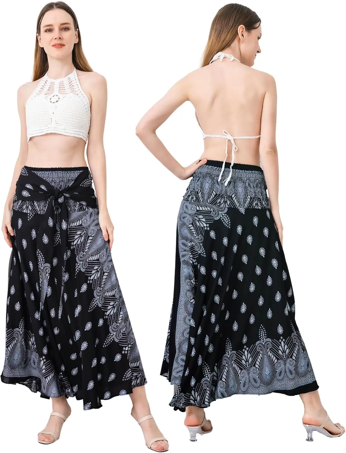 Hippie Skirt Boho Dress Bohemian Gypsy Maxi Long Skirts for Women Summer midi Beach Dress