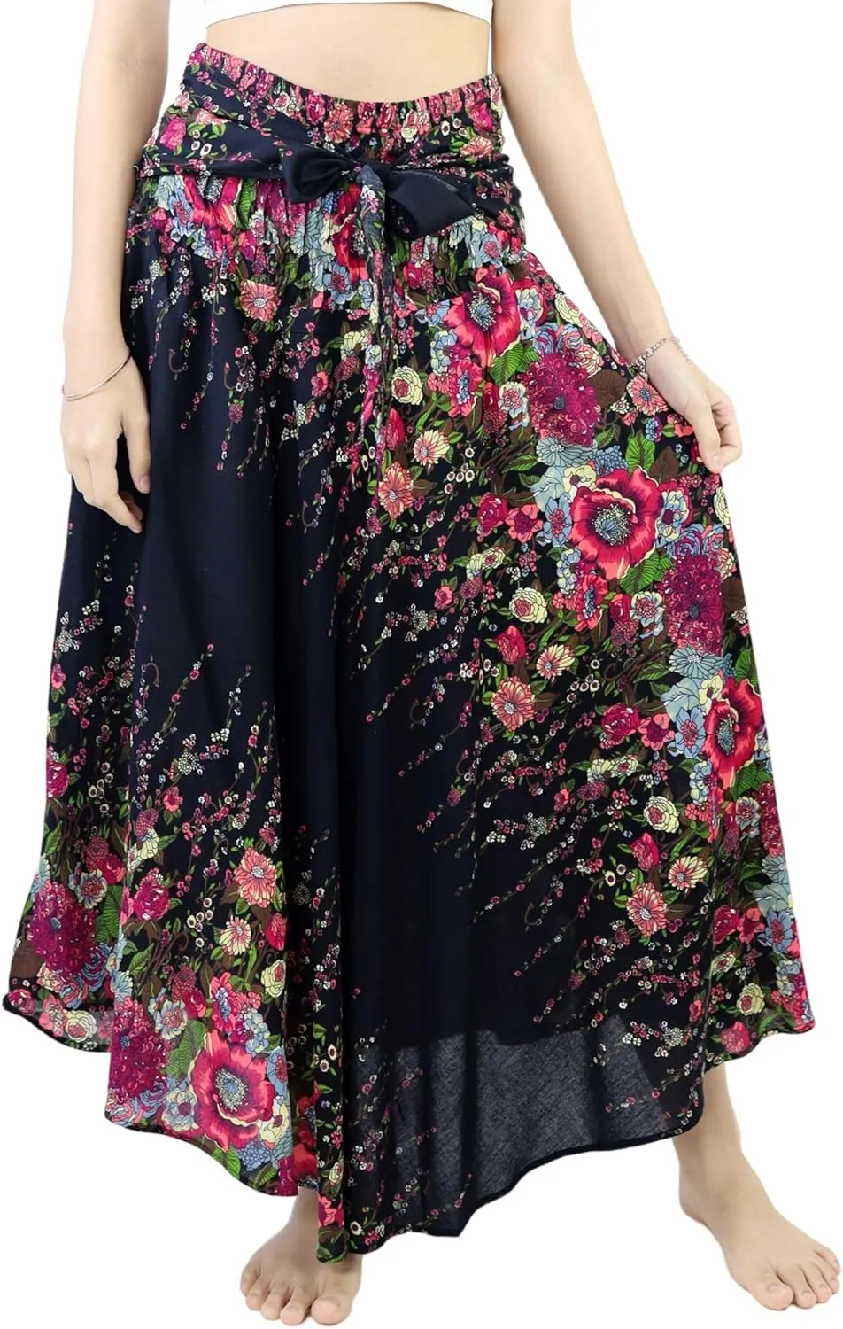 Hippie Skirt Boho Dress Bohemian Gypsy Maxi Long Skirts for Women Summer midi Beach Dress