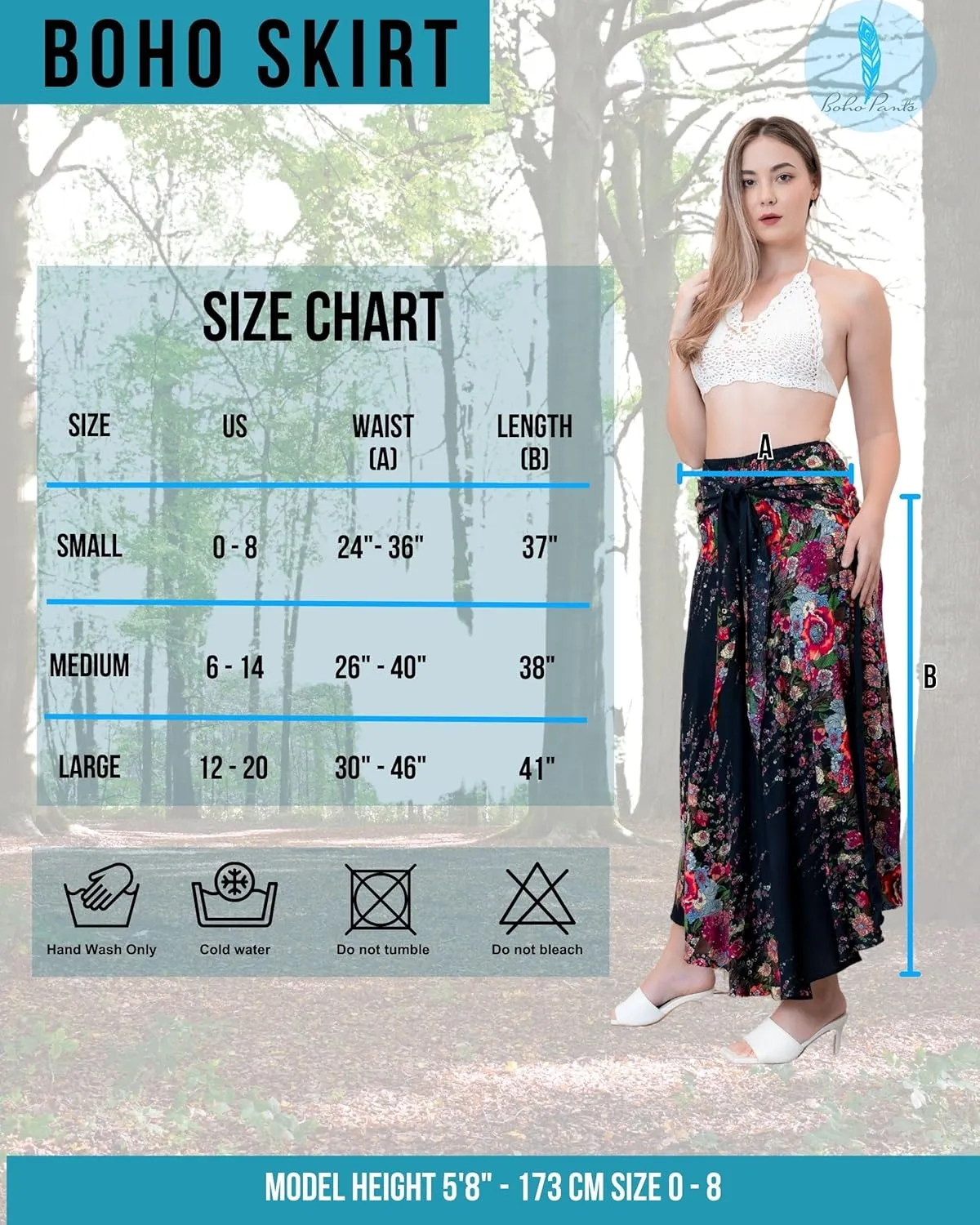 Hippie Skirt Boho Dress Bohemian Gypsy Maxi Long Skirts for Women Summer midi Beach Dress