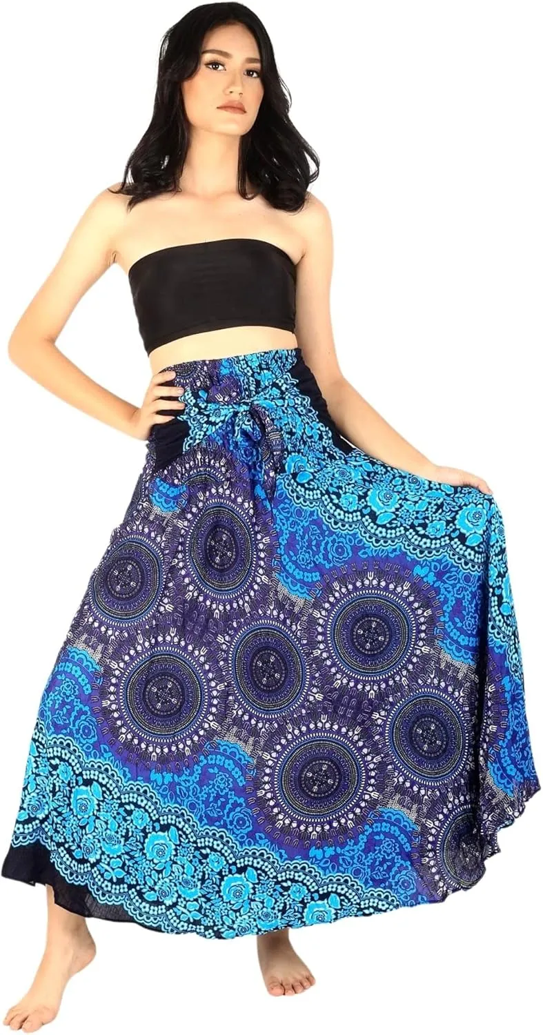 Hippie Skirt Boho Dress Bohemian Gypsy Maxi Long Skirts for Women Summer midi Beach Dress