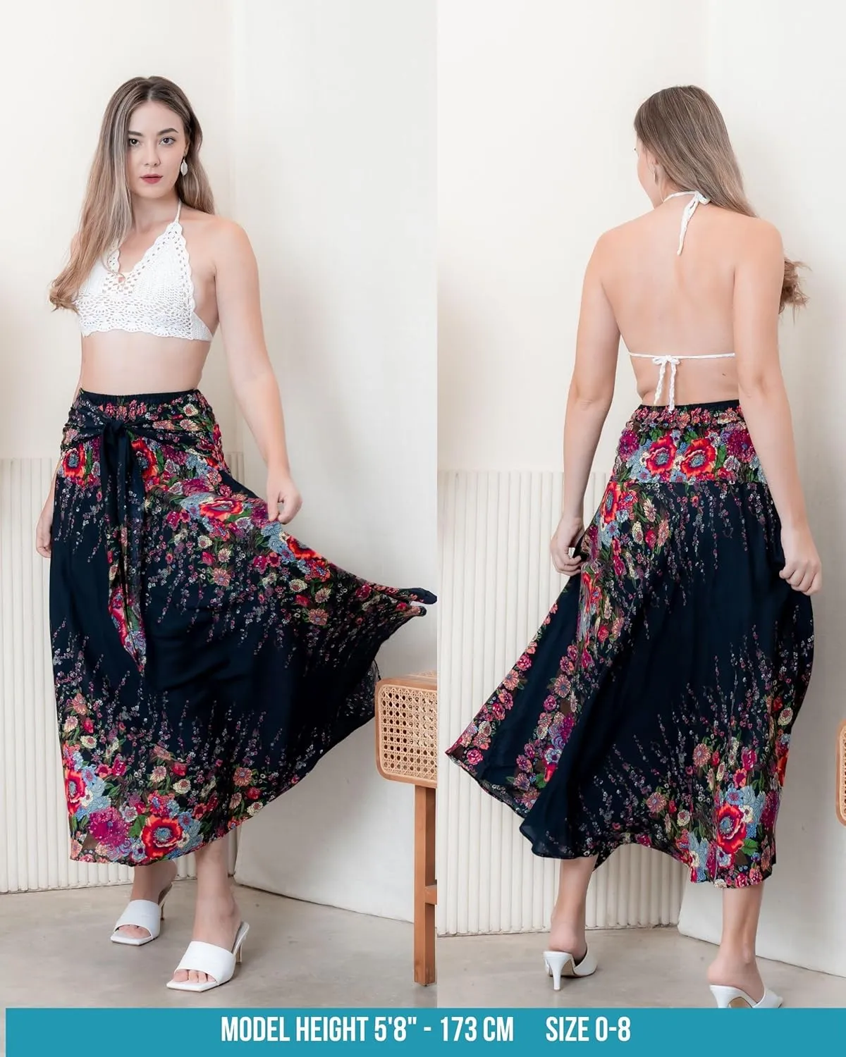 Hippie Skirt Boho Dress Bohemian Gypsy Maxi Long Skirts for Women Summer midi Beach Dress