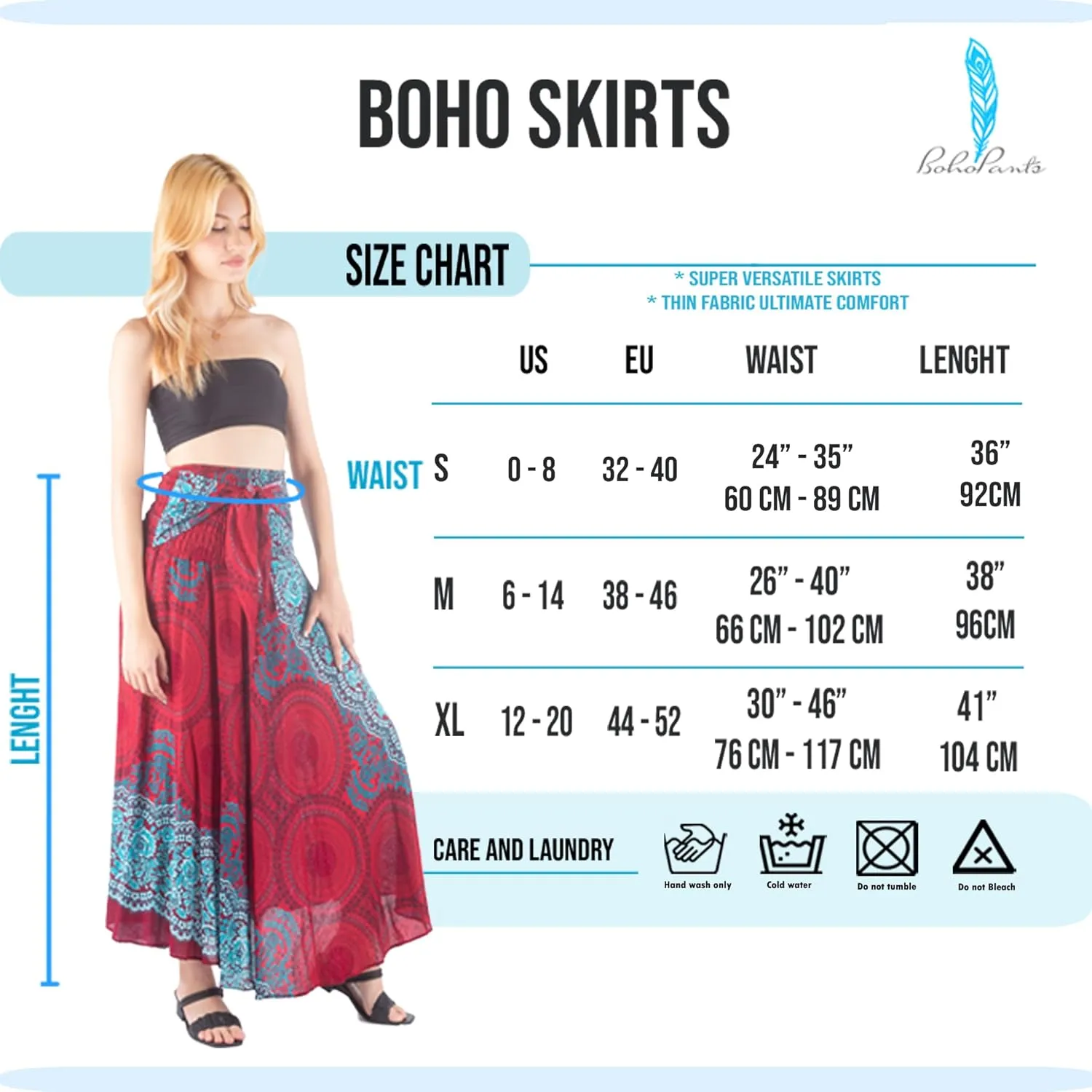 Hippie Skirt Boho Dress Bohemian Gypsy Maxi Long Skirts for Women Summer midi Beach Dress