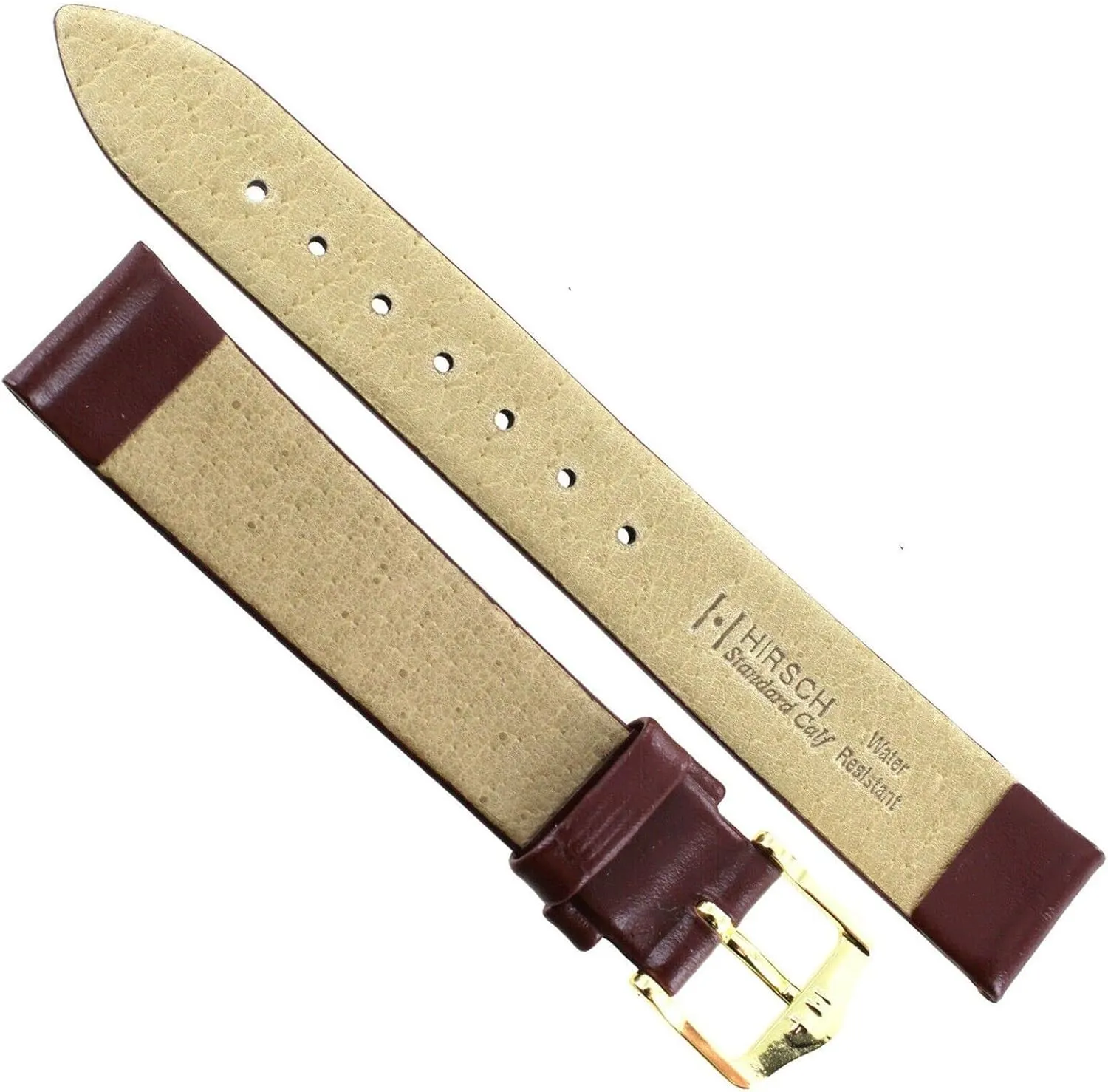 HIRSCH Standard Calf Leather Watch Strap - Genuine Calfskin - Unstitched - Black, Brown - 8mm