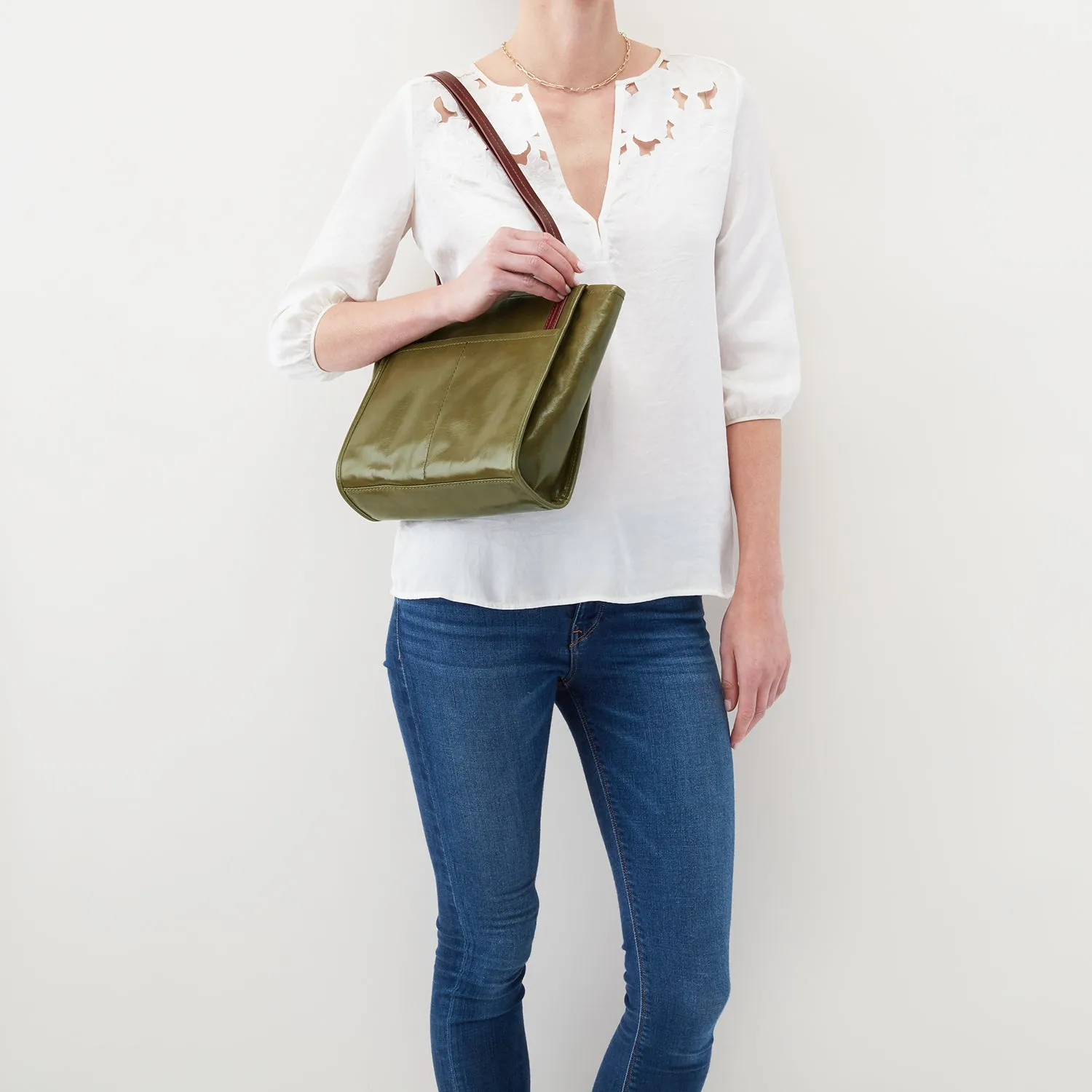 Hobo Chance Satchel Moss Vintage Hide Leather