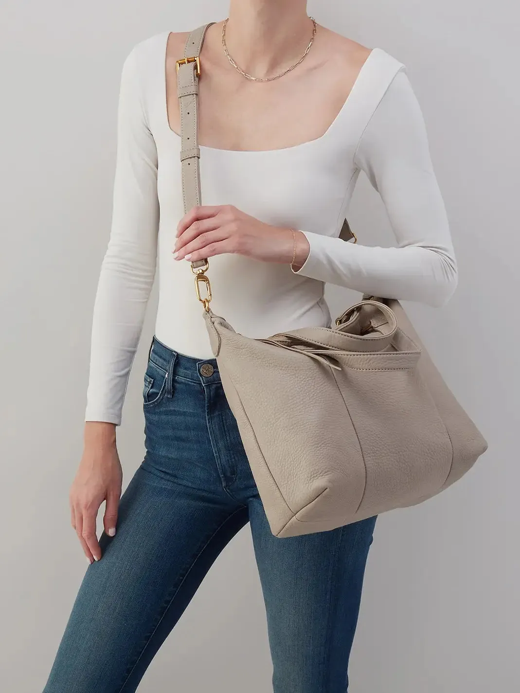 HOBO Harley Pebbled Leather Satchel