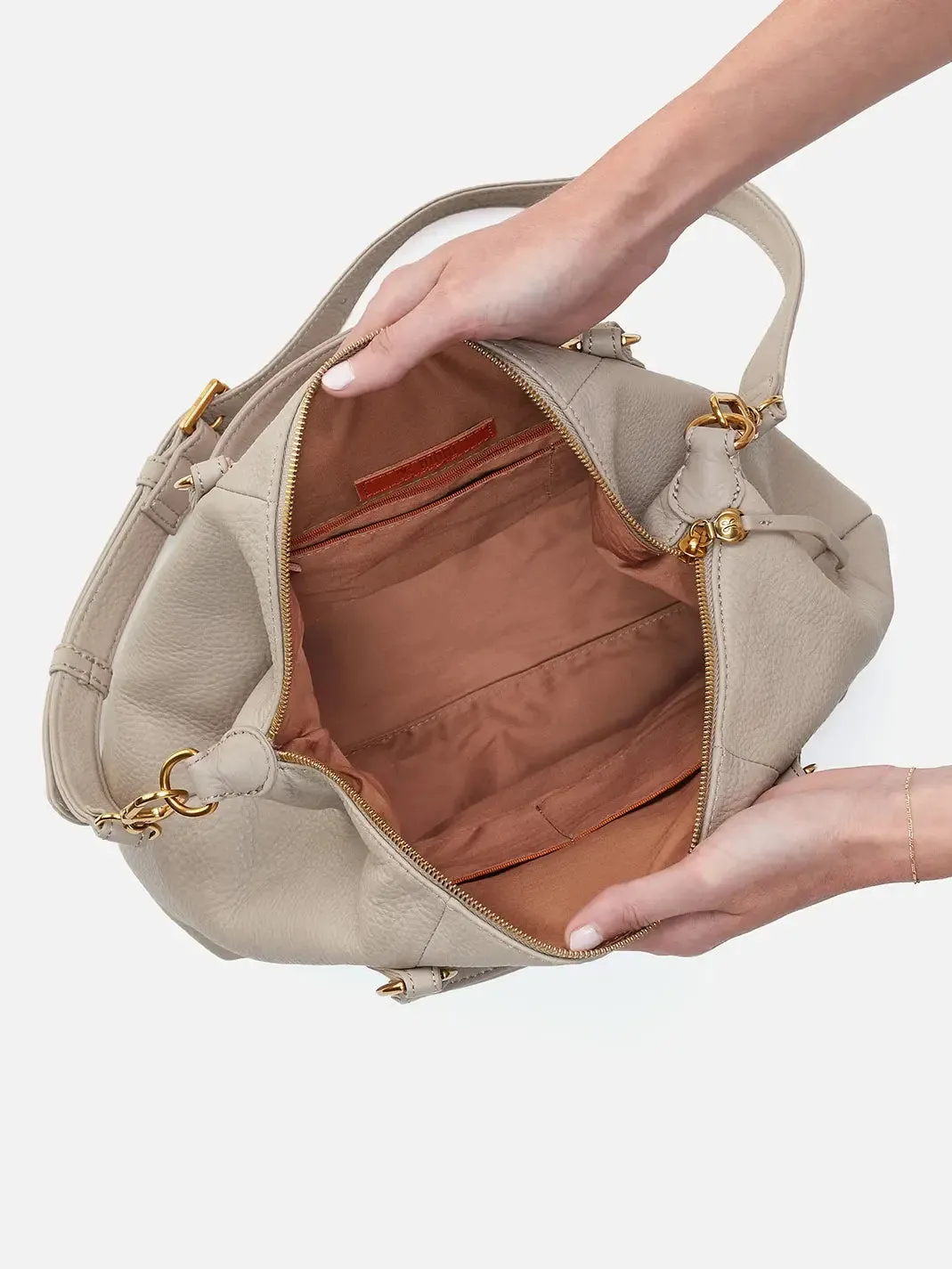 HOBO Harley Pebbled Leather Satchel