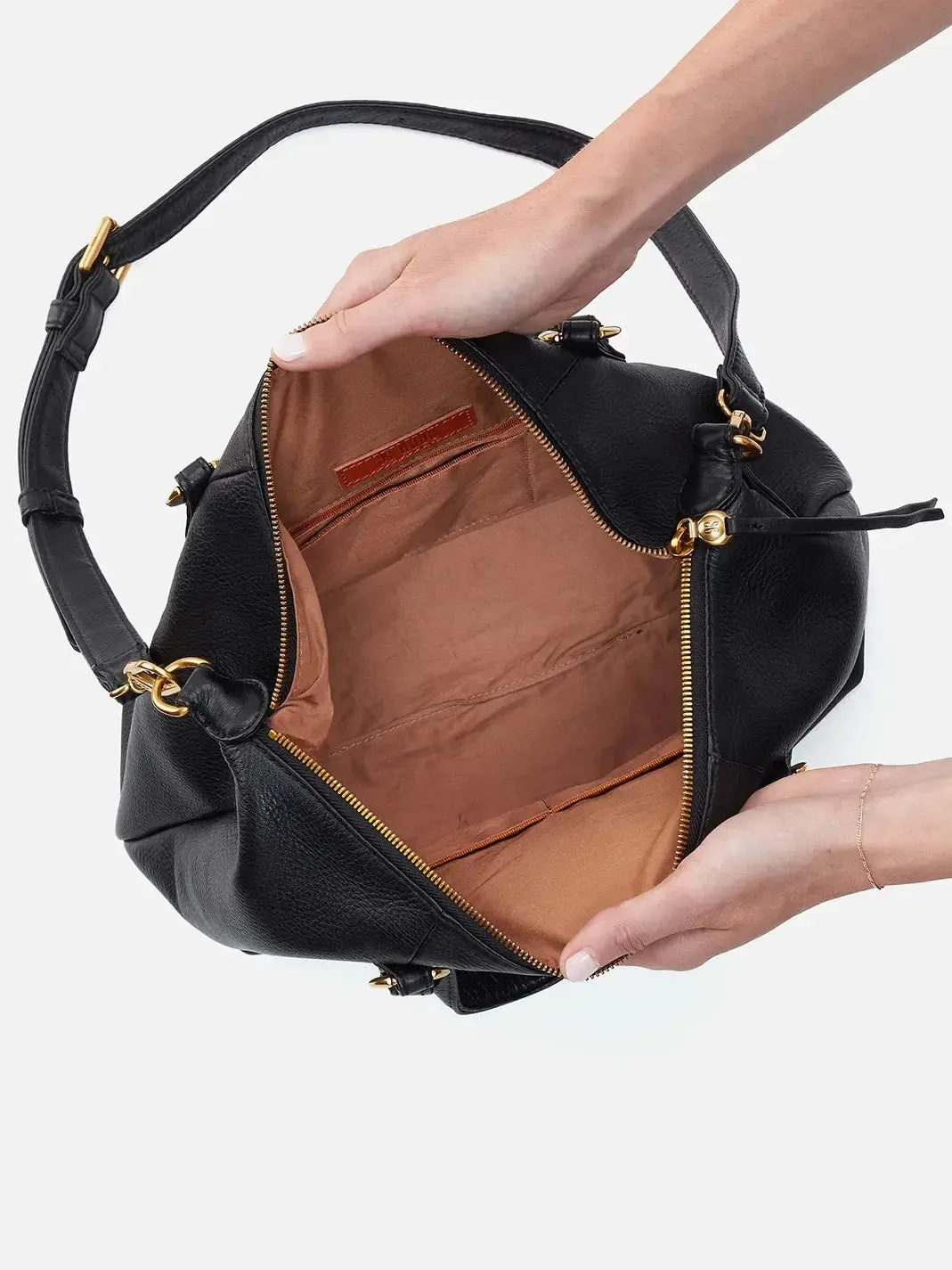 HOBO Harley Pebbled Leather Satchel