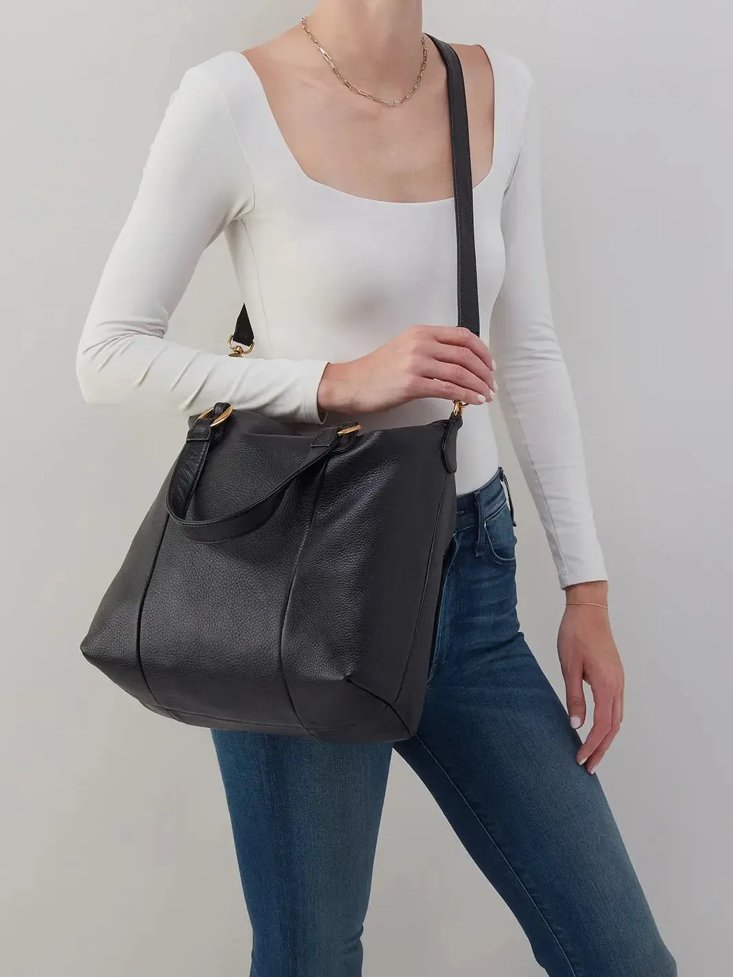 HOBO Harley Pebbled Leather Satchel