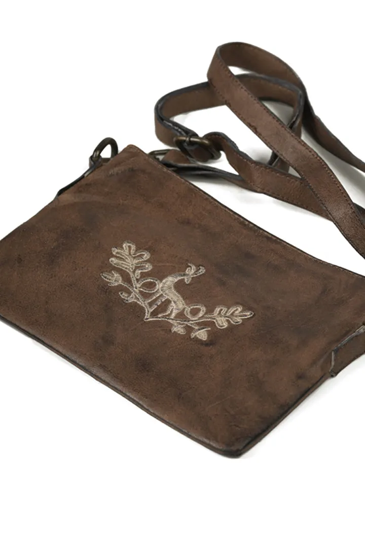 Hot Cocoa Minimal Embroidery Bavarian Bag