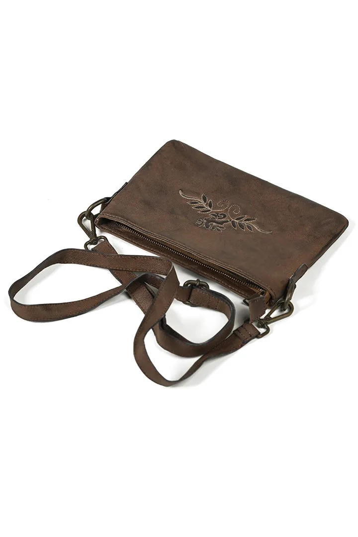 Hot Cocoa Minimal Embroidery Bavarian Bag