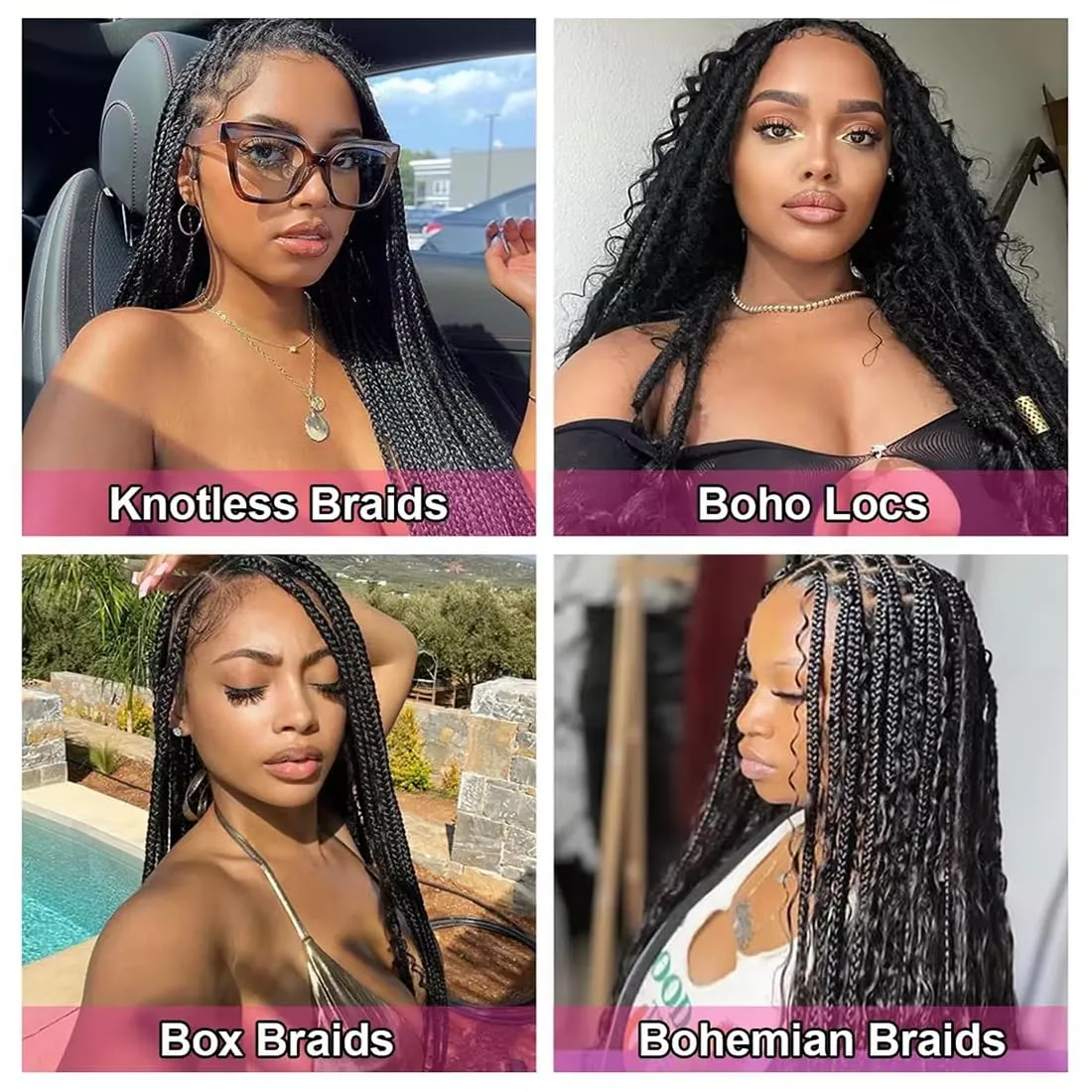 Human Braiding Hair 2 Bundles 100g 18 Inch Deep Wave Bulk Human Braiding Hair For Boho Braids No Weft Curly Boho Knotless Braids Wet And Wavy Brazilian Unprocessed Virgin Hair Extensions Natural Color