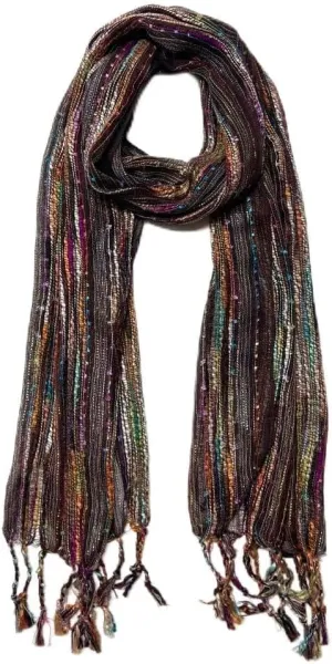 Humble Hilo Multi-Colored Scarf/Shawl for Women Lightweight Head or Neck Scarf