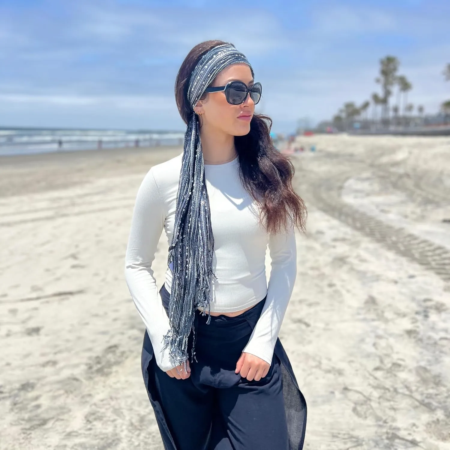 Humble Hilo Multi-Colored Scarf/Shawl for Women Lightweight Head or Neck Scarf