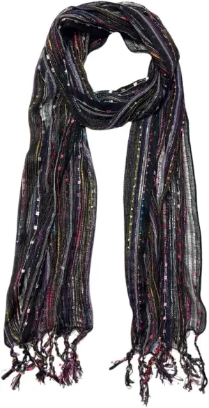 Humble Hilo Multi-Colored Scarf/Shawl for Women Lightweight Head or Neck Scarf