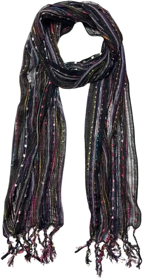 Humble Hilo Multi-Colored Scarf/Shawl for Women Lightweight Head or Neck Scarf
