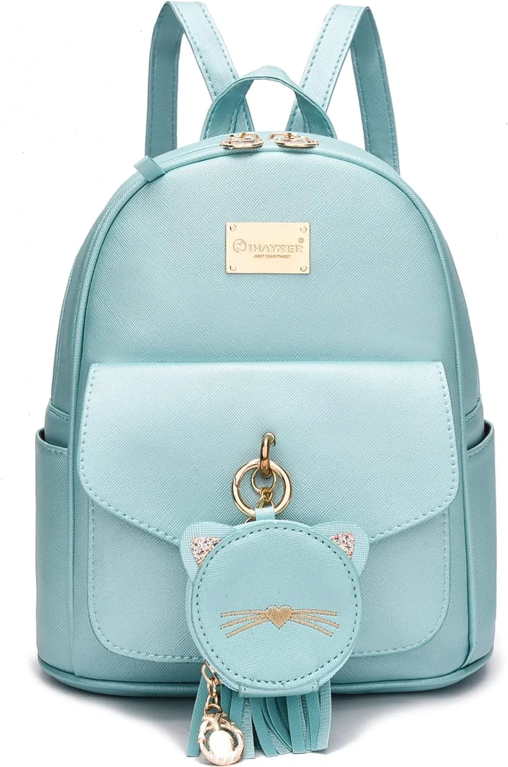 I IHAYNER Girls Fashion Backpack Mini Purse Backpack for Women Small Leather Backpack Purse for Teen Girls with Coin Purse