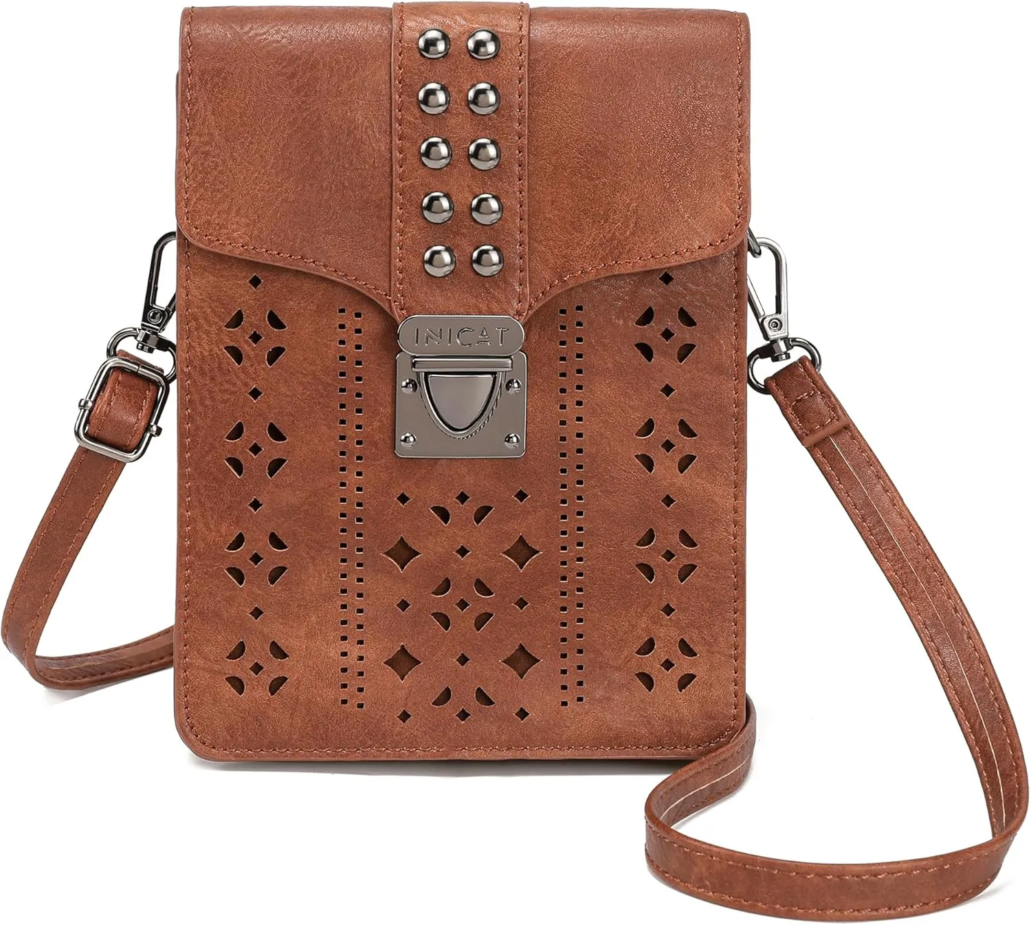 INICAT Small Crossbody Bags for Women Gifts for Teenage Girls Leather Cell Phone Purse