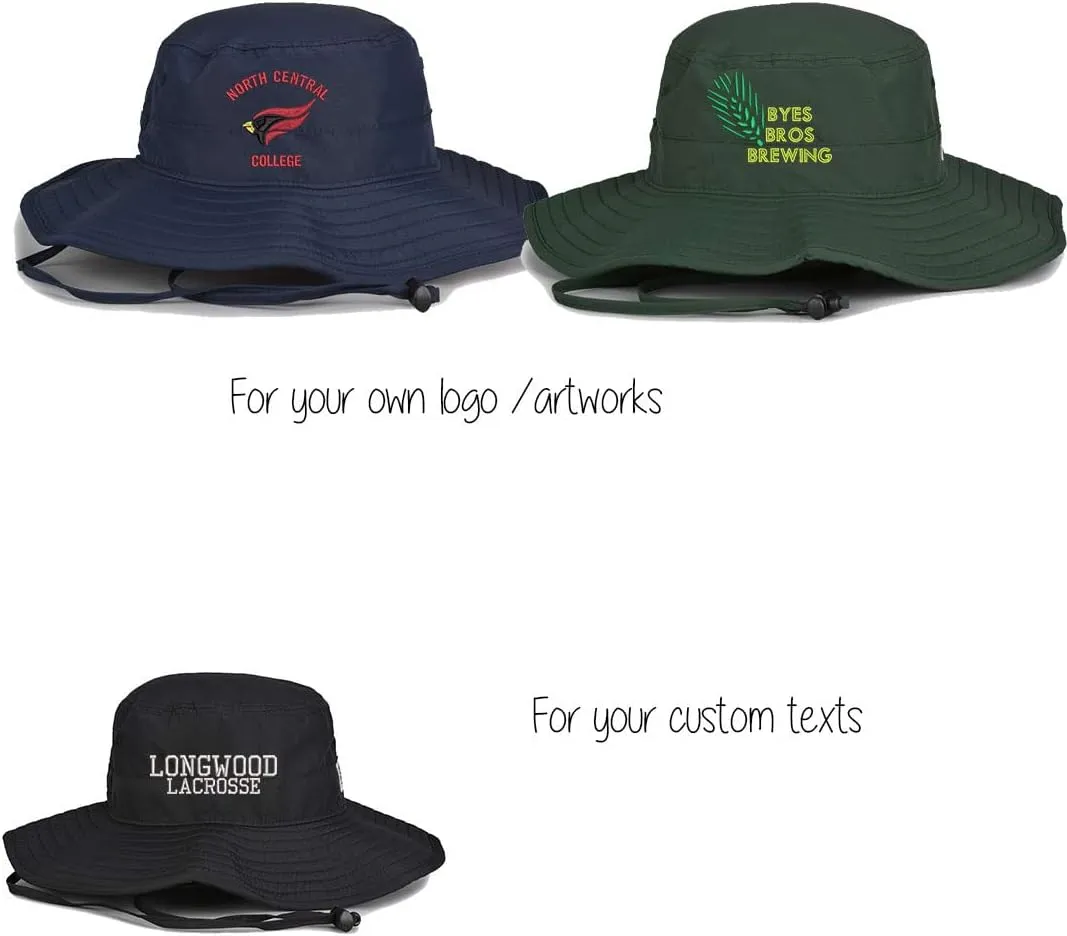 INK STITCH Unisex Custom Stitching Embroidery Booney Bucket Hats - Multi Colors