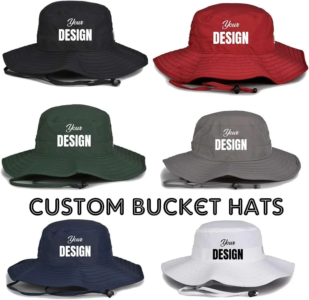 INK STITCH Unisex Custom Stitching Embroidery Booney Bucket Hats - Multi Colors