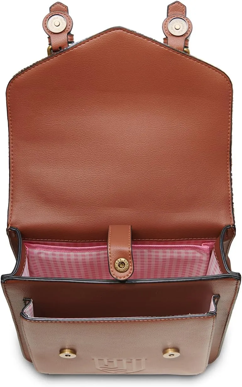 Islander HarrisTweed The Calton Backpack, Chestnut Blue Tartan
