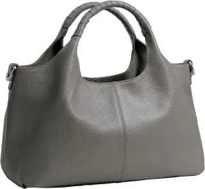 Iswee Genuine Leather Shoulder Bags Purses and Handbags for Women Satchel Designer Cross Body Hobo Medium Size Tote