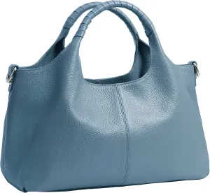 Iswee Genuine Leather Shoulder Bags Purses and Handbags for Women Satchel Designer Cross Body Hobo Medium Size Tote