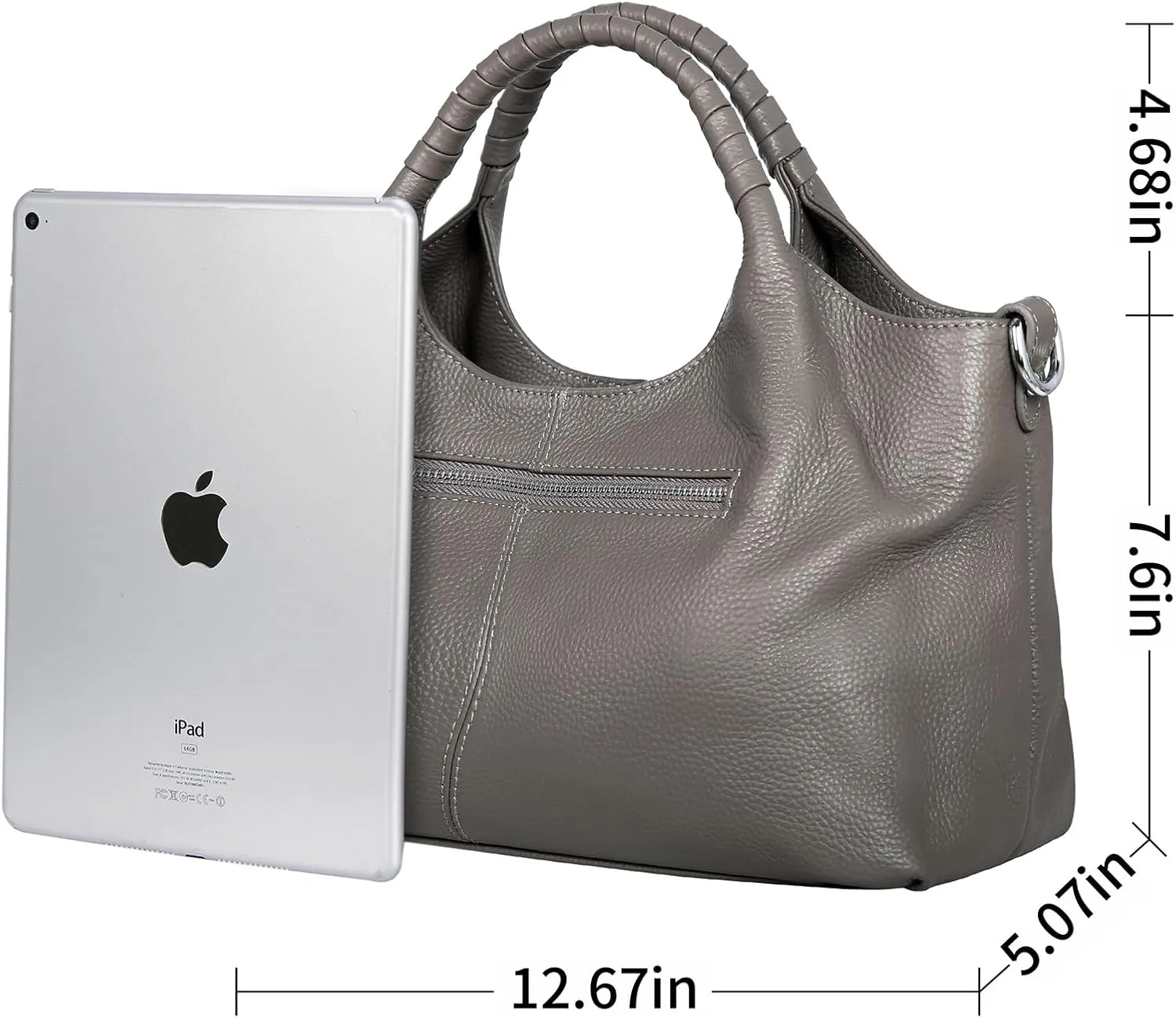 Iswee Genuine Leather Shoulder Bags Purses and Handbags for Women Satchel Designer Cross Body Hobo Medium Size Tote